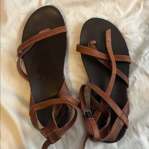 Chaco Dark Brown Strappy Sandals